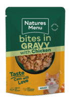 Natures Menu Cat Bites In Gravy Chicken 85g