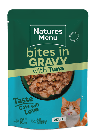 Natures Menu Cat Bites In Gravy Tuna 85g