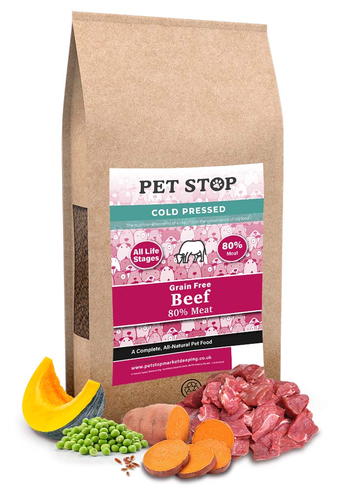 Pet Stop Cold Pressed Beef 80/20 2kg