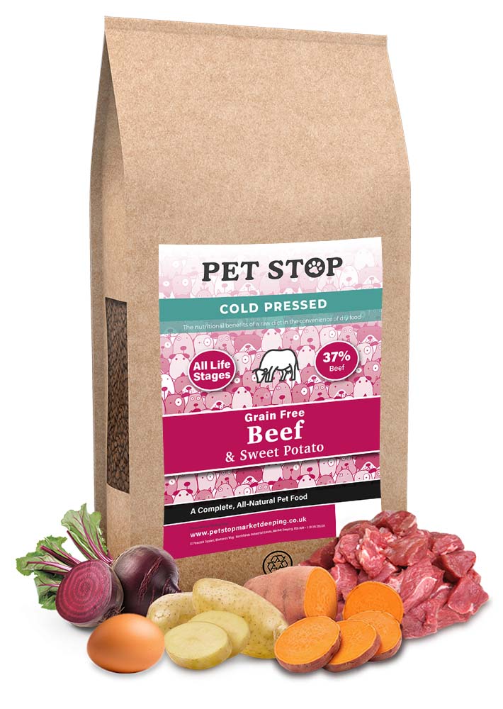 Pet Stop Cold Pressed Beef Grain Free 5kg