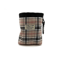 Barkley & Fetch Treat Bag Caramel Tartan