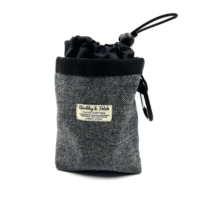 Barkley & Fetch Treat Bag Grey Herringbone