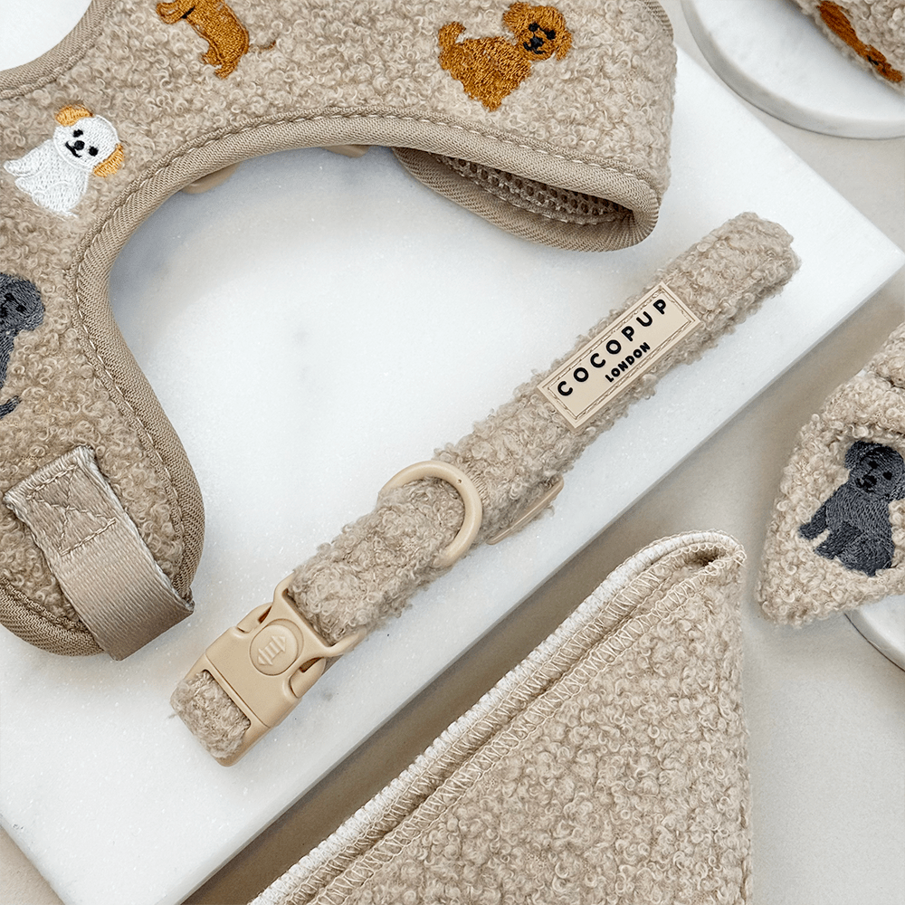 CocoPup Collar Mocha Teddy Medium