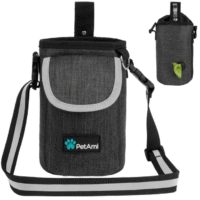 PetAmi Urban Modern Heather Charcoal Treat Bag