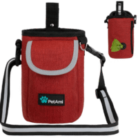 PetAmi Urban Modern Heather Red Treat Bag