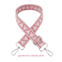 Little Ginger Bag Strap Geometric Blush Pink