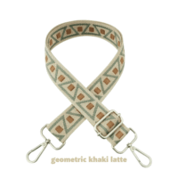Little Ginger Bag Strap Geometric Latte Khaki