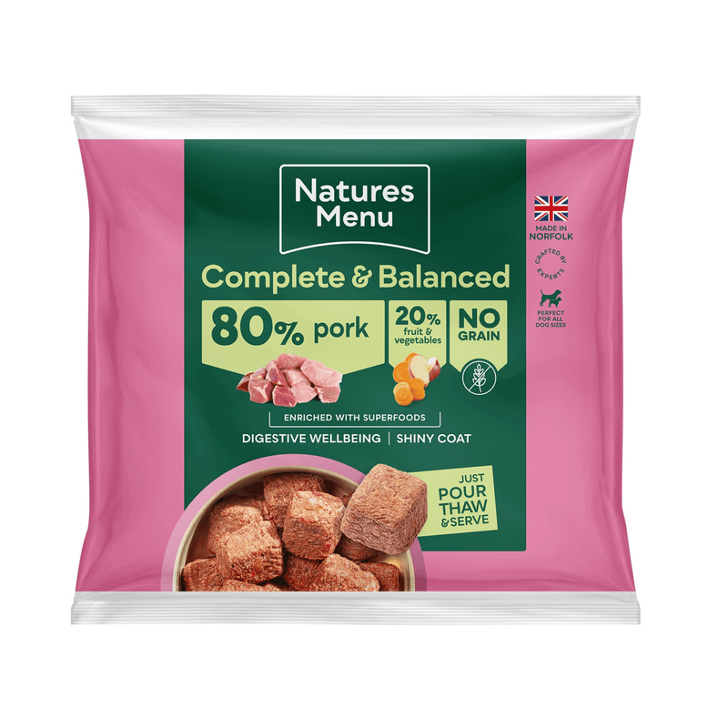 Natures Menu 80/20 Pork Nuggets 1kg