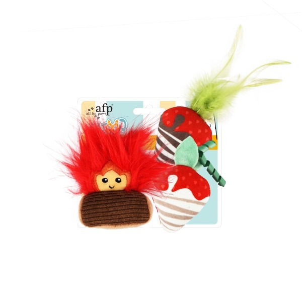 All For Paws Catoon Cat Toys Sweets 3 Pack