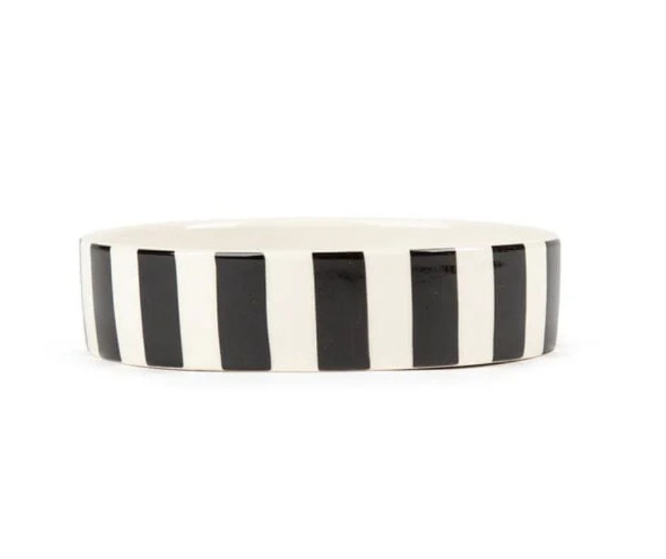 Scruffs Saucer Amalfi Stripe Black 13cm