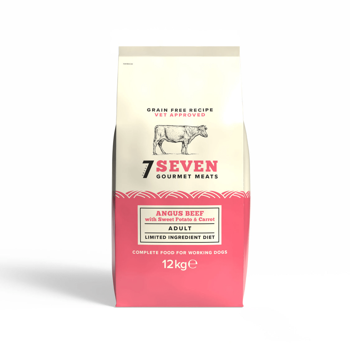 Seven Grain Free Adult Beef 12kg