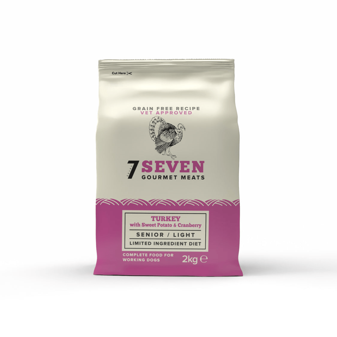 Seven Grain Free Senior Turkey 2kg