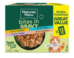 Natures Menu Bites In Gravy 12 Pack