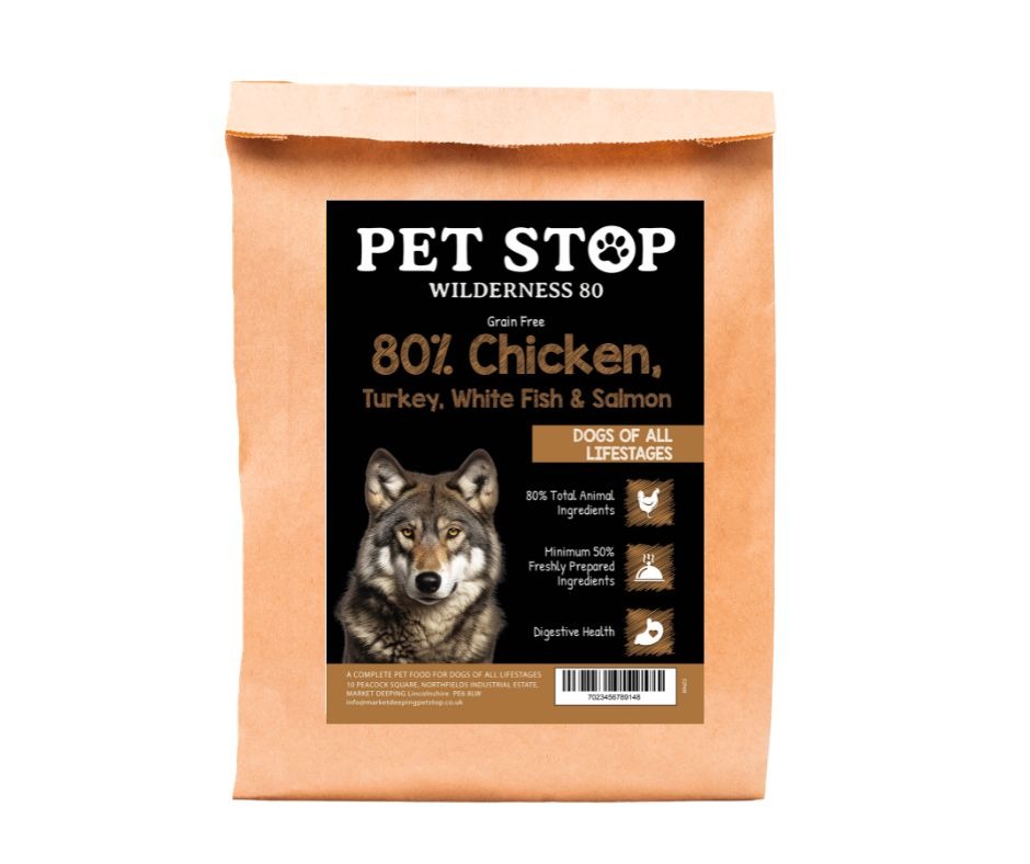 Pet Stop Wilderness 80% Chicken, Turkey & Fish 2kg