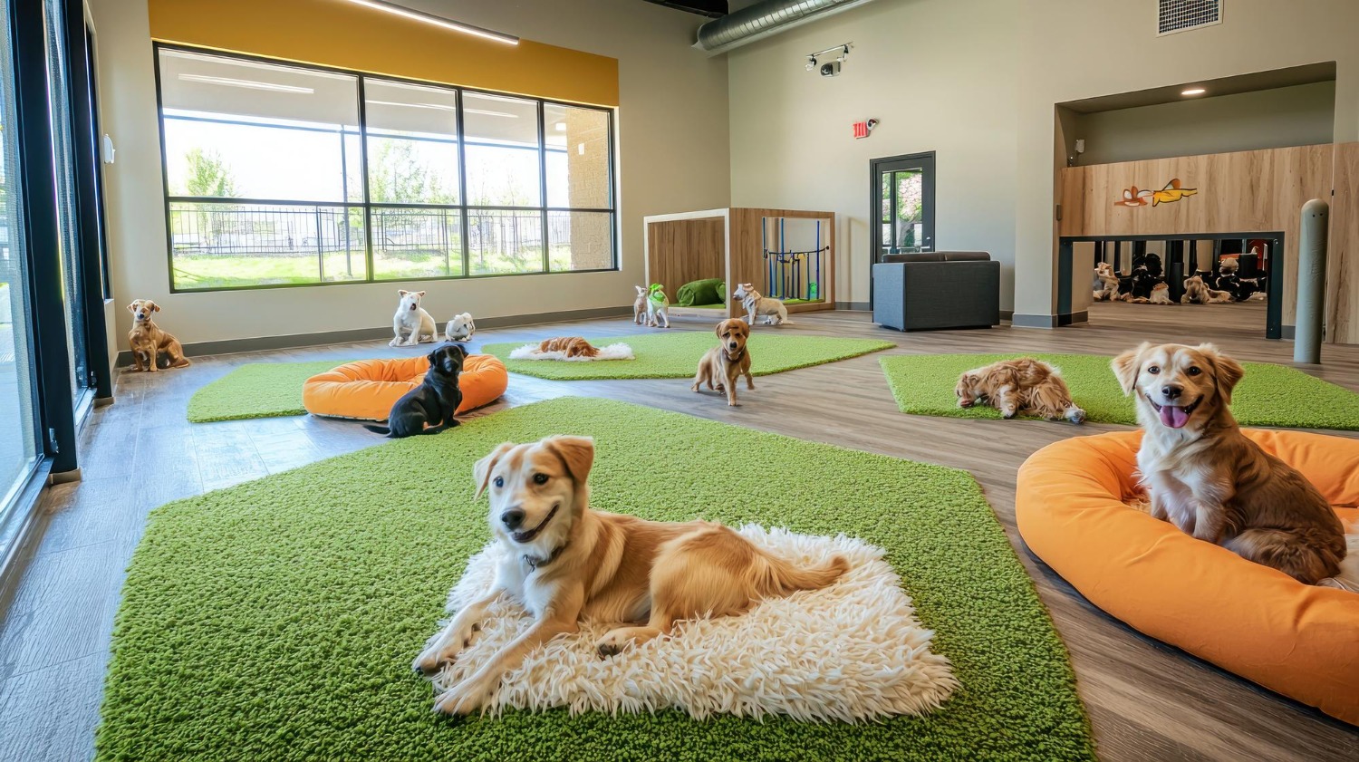 dogs in a pet sitting situation