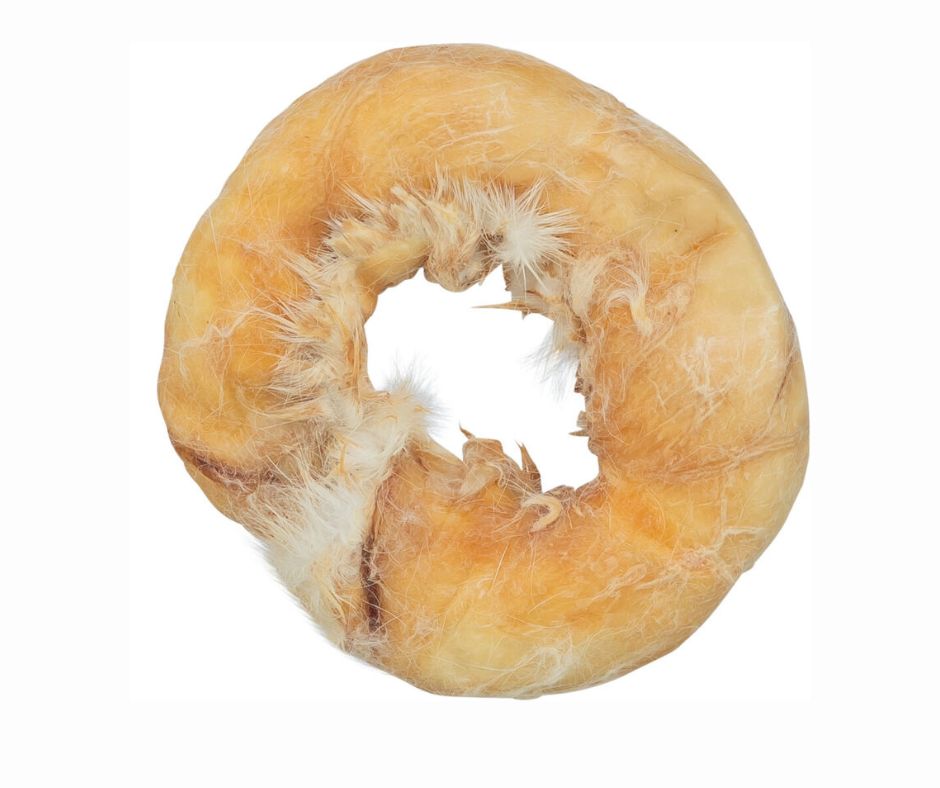 Trixie Rabbit Skin Ring Wrapped In Chicken